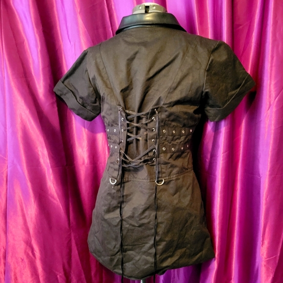 Y2K Black Bondage Dress by The Violet Vixen! - Picture 1 of 7